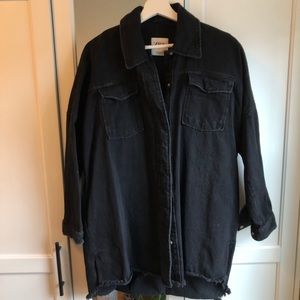 Zara Black Denim Overshirt
